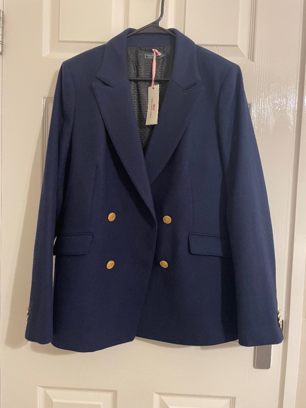 Large Navy Blue Wool Blazer with tags from Vineyard Vines